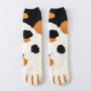 PawPrint Fuzzy Socks